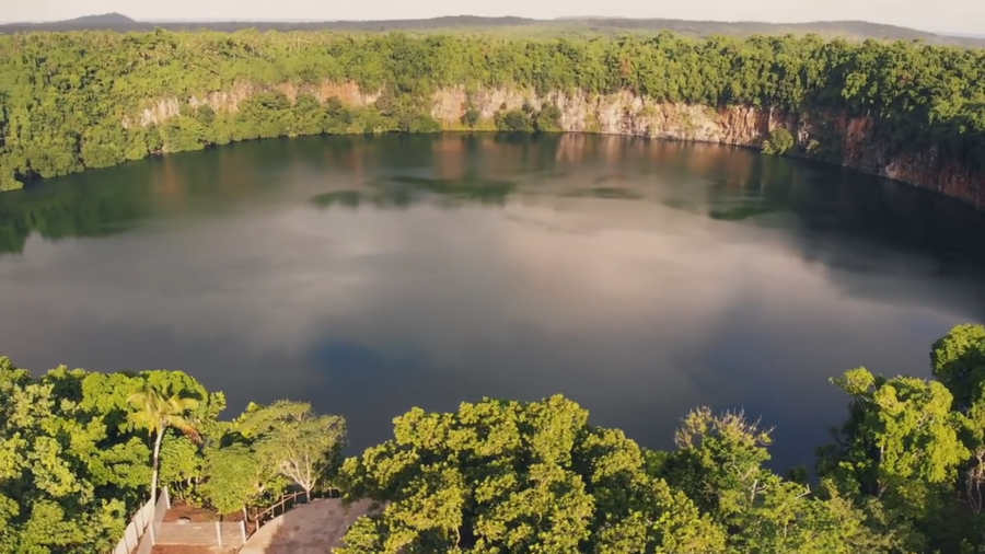 Lalolalo crater lake on Wallis