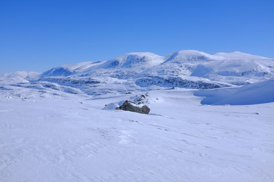 Mount Loftet in Jotunheimen National Park near Bøverkinnhalsen