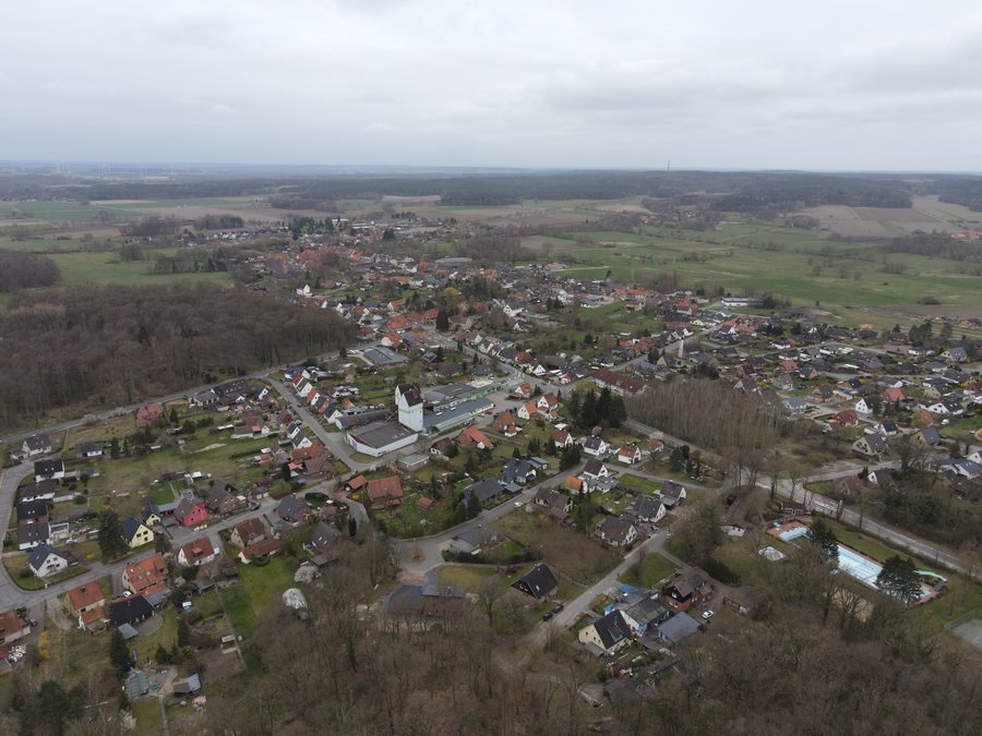 Clenze im April 2021 von Norden