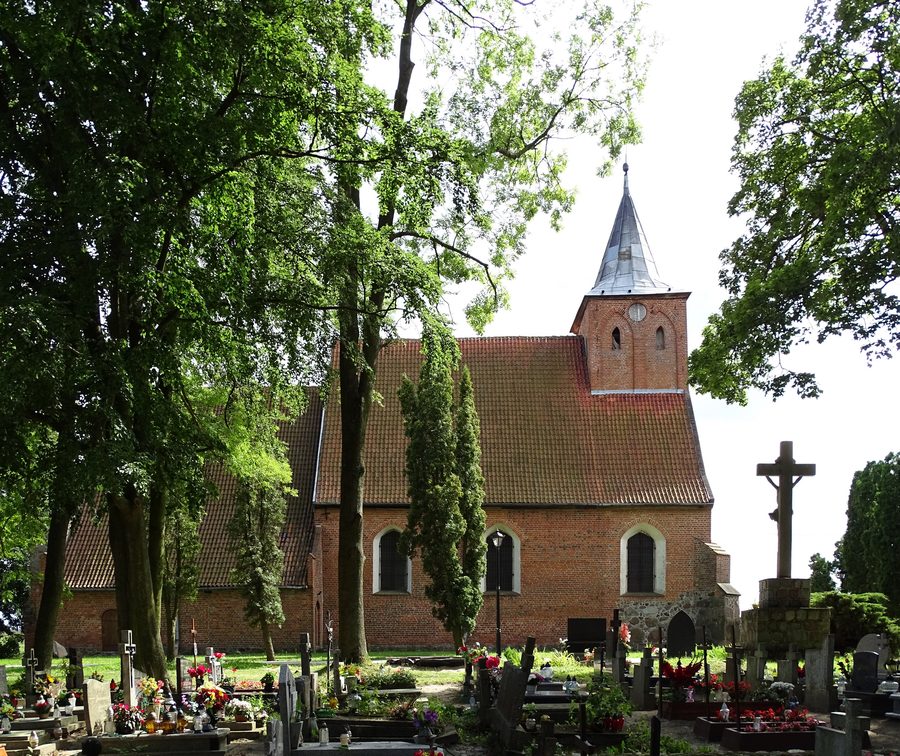 Holy Trinity church in Lubiszewo Tczewskie, Gmina Tczew, Poland