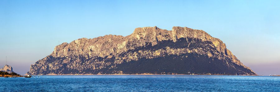 Isola Tavolara seen from Porto Istana