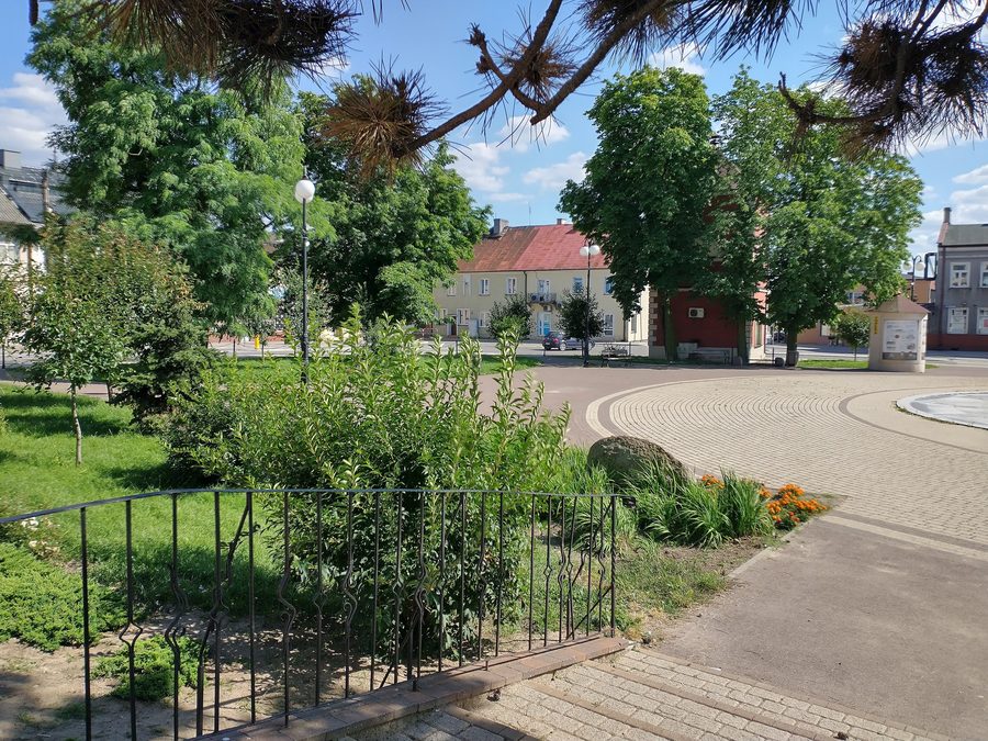 Marktplatz in Żychlin, Polen