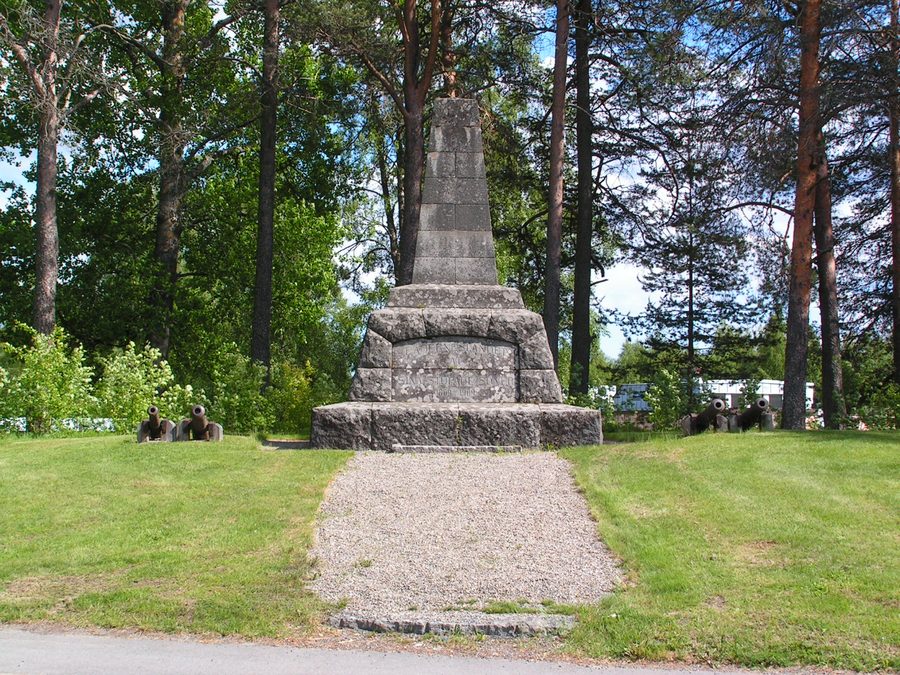Memorial of the Battle of Sävar in Sweden