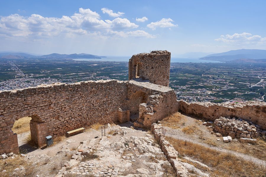 Citadel of Larissa Castle on the hill above Argos