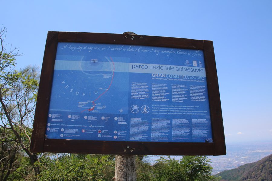 Landscape in Vesuvius National Park in Campania