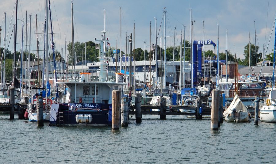 Fishing harbour in Travemünde