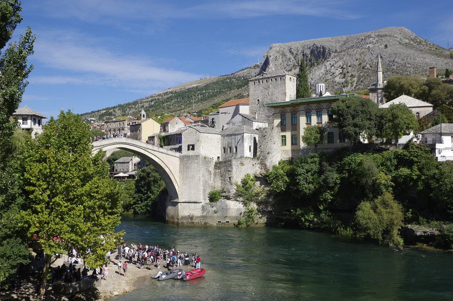 Old Bridge of Mostar over the Neretva
