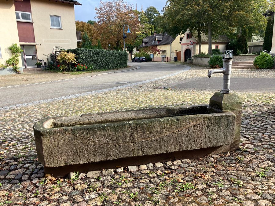 Village street between Hartheim and Feldkirch