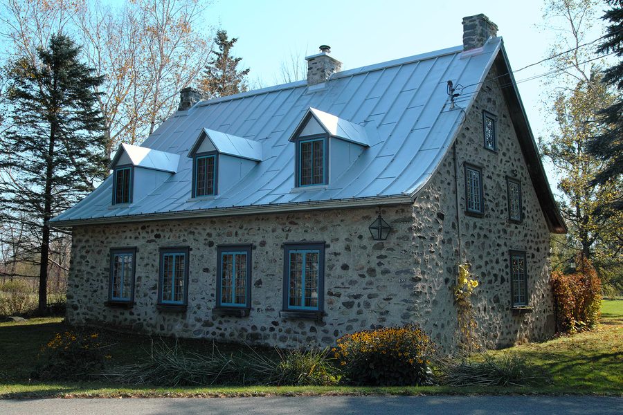 Historic stone house Maison François-Bélangé in Lotbinière, Québec