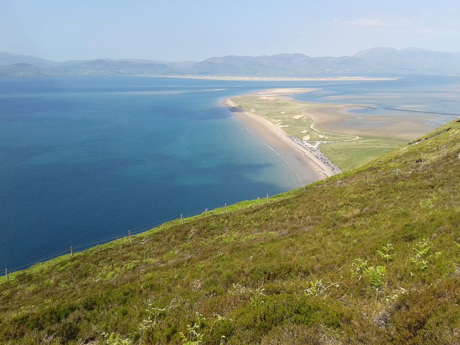 View of Rossbeigh Beach beside Glenbeigh village in County Kerry, Ireland