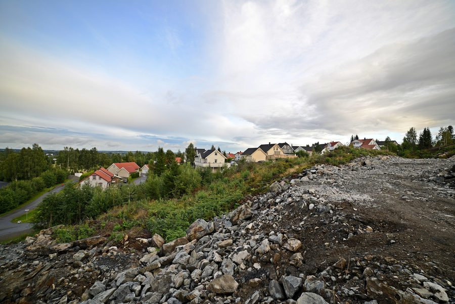 Landscape in Eltonåsen in the municipality of Nannestad