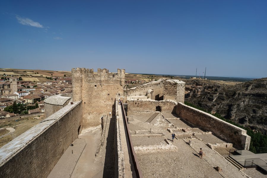 Castle of Berlanga de Duero in Soria