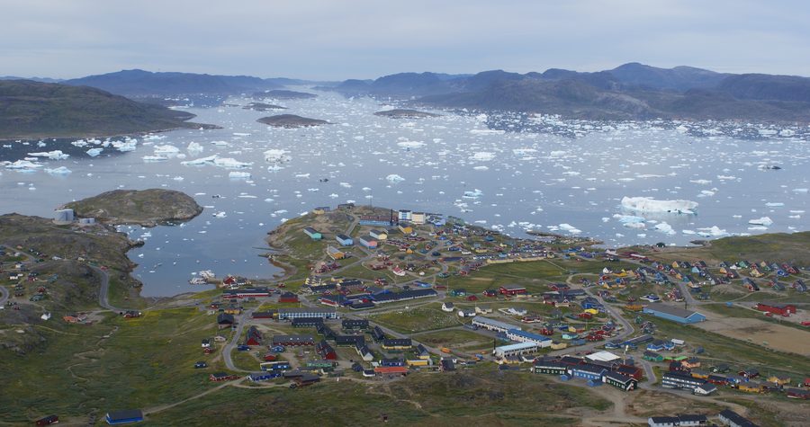 View of Narsaq in Kommune Kujalleq