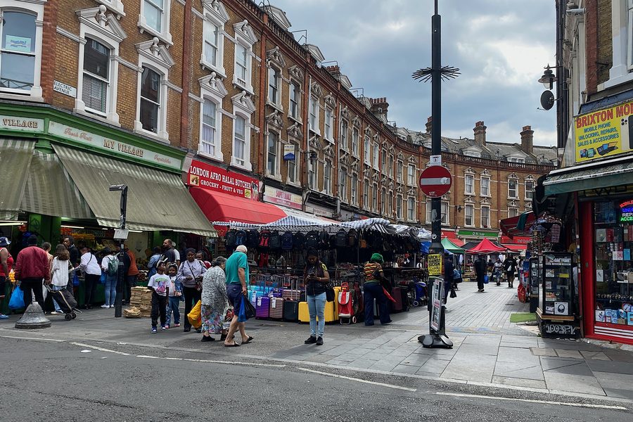 Brixton Market on Electric Avenue in Brixton
