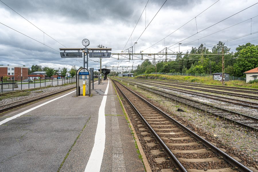 Frövi railway station in Västmanland