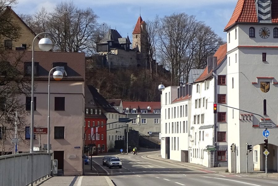 View from Burghalde over Kempten’s historic old town