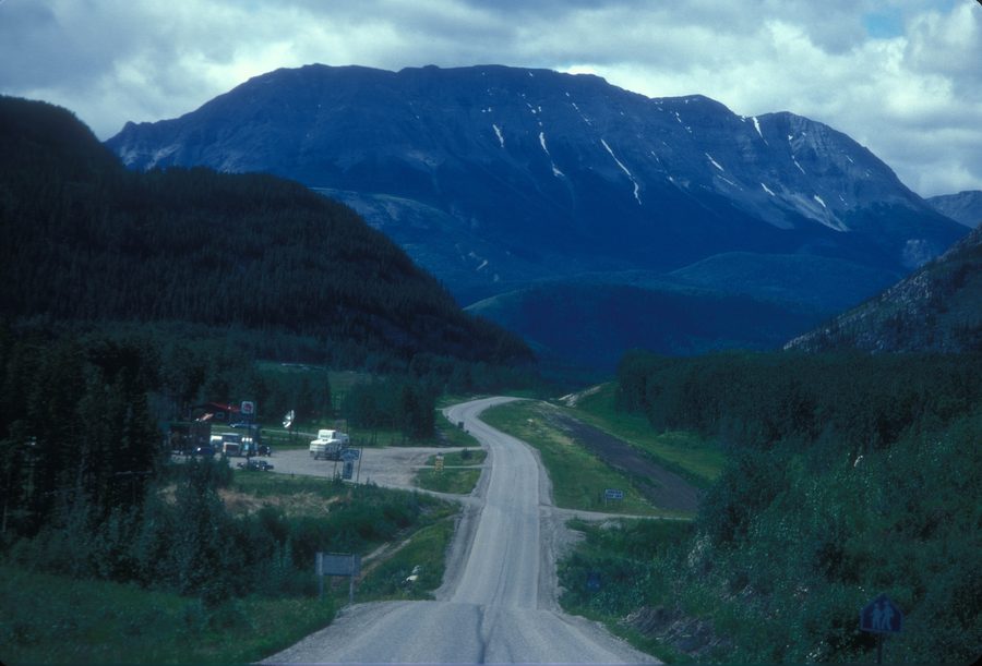 Toad River Valley on Highway 97 in northern British Columbia.