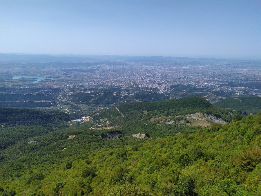 View of Tirana from Dajti Mountain.