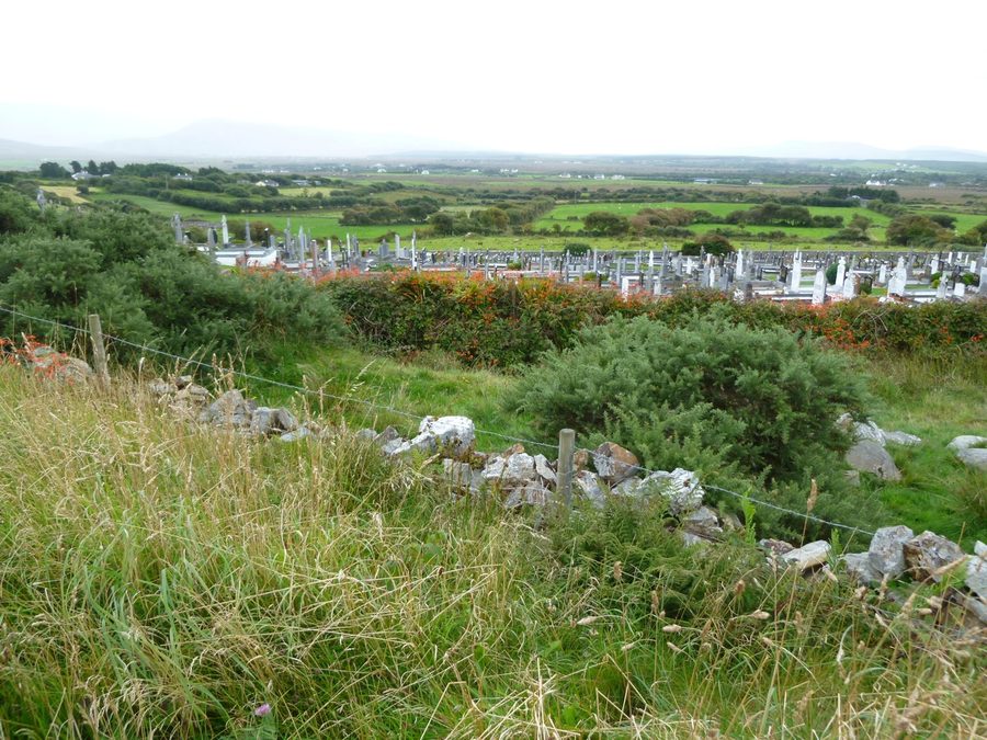 The new graveyard at Kilgeever Abbey near Louisburgh, County Mayo