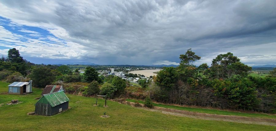 View of Dargaville from Mount Weasley with the Dargaville Museum and surrounding area