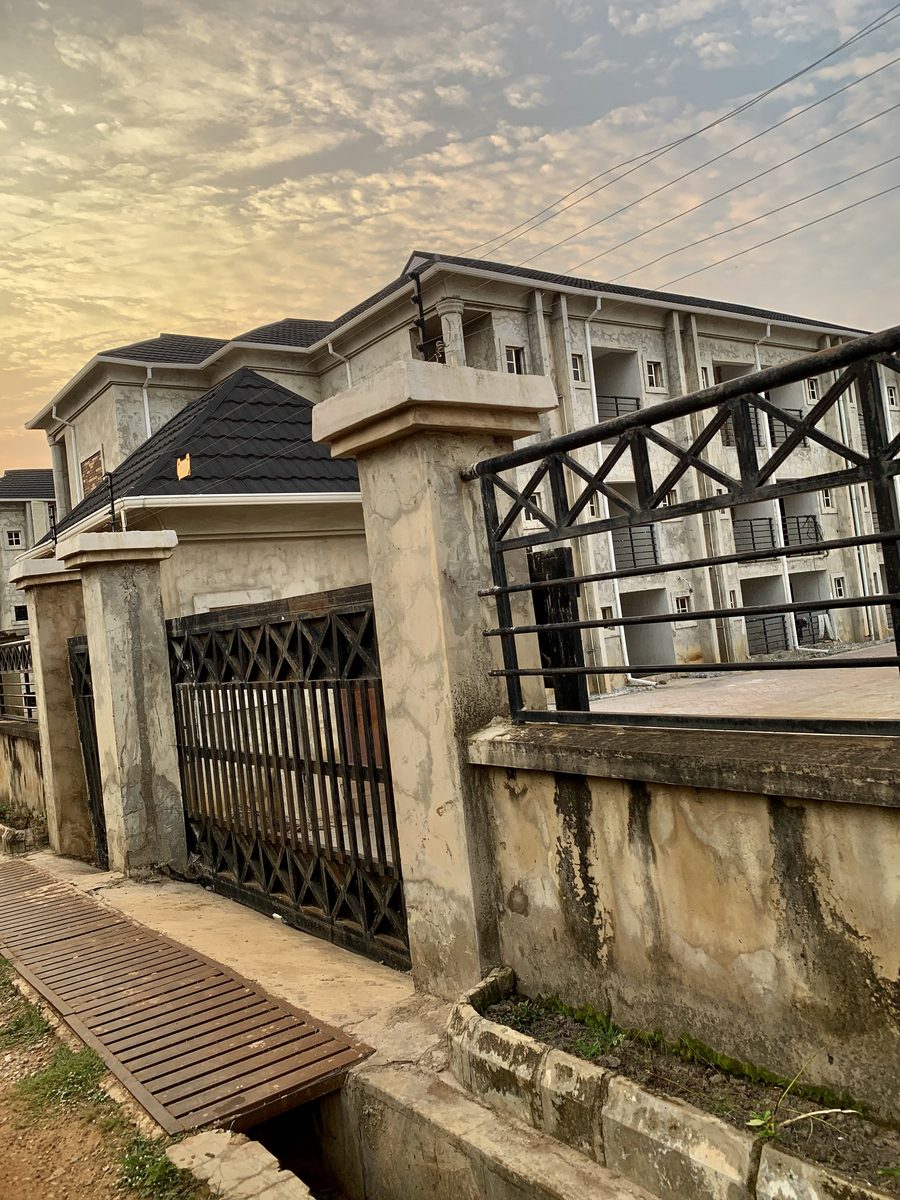 Street in Ogbomosho at sunset