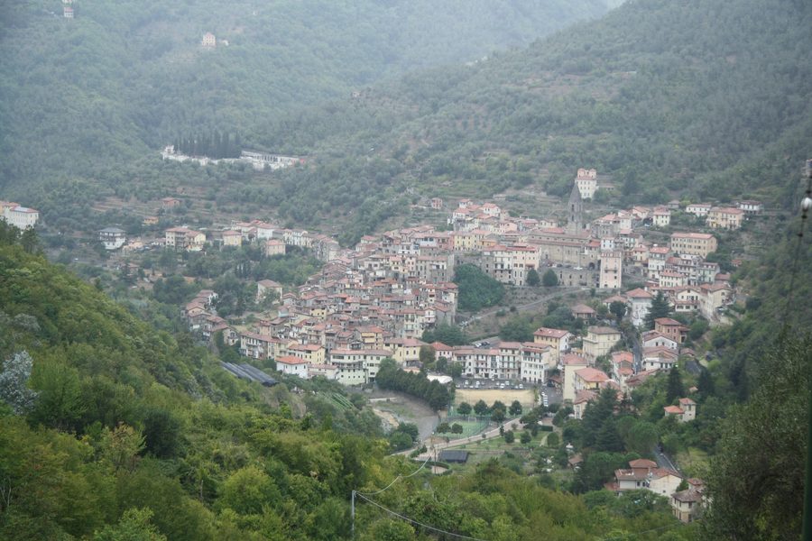 View over Pigna in the province of Imperia, Liguria