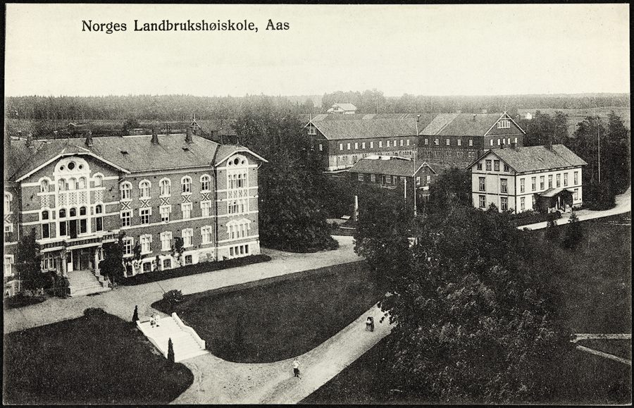 Historic building of the Norges Landbrukshøiskole in Ås, Akershus