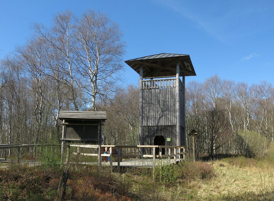 Observation tower in the Rotes Moor in the Rhön