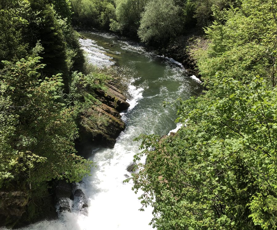 The Areuse in the Areuse Gorge in the canton of Neuchâtel