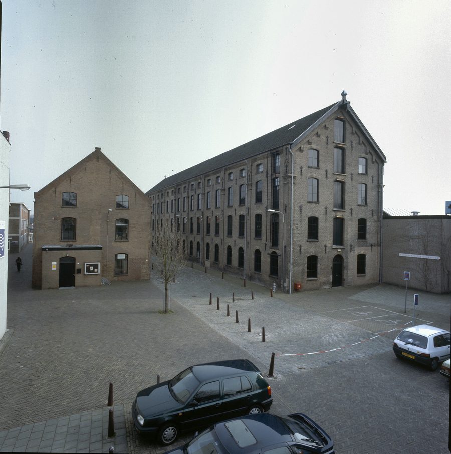 Front and side facade of the Textielmuseum in Tilburg