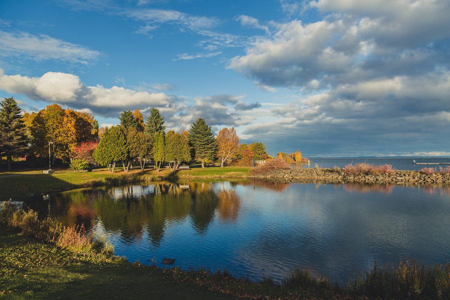 Autumn colors in Marina Park in Thunder Bay, Ontario