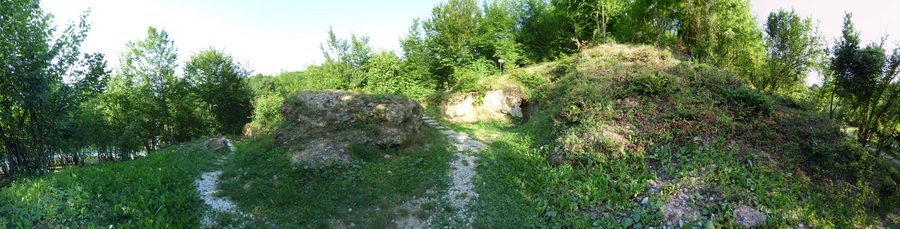 Archaeological remains in the Ravne Archaeological and Tourist Park near Visoko