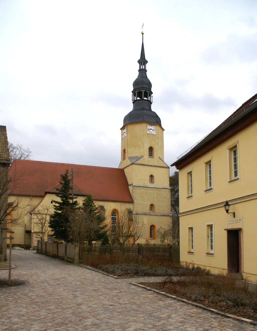 Historic church of Treben in Thuringia