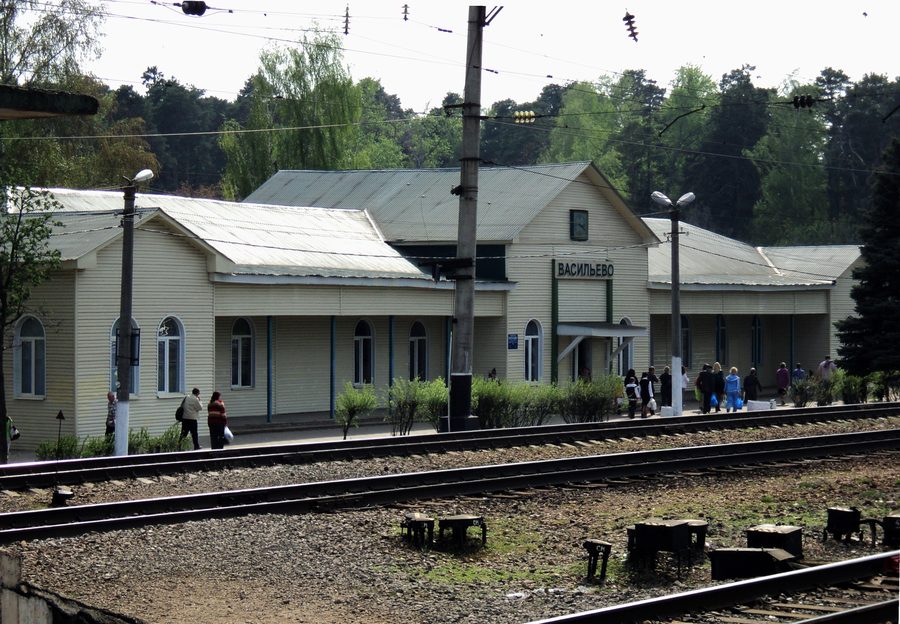 Vasilyevo railway station in Zelenodolsky District, Republic of Tatarstan