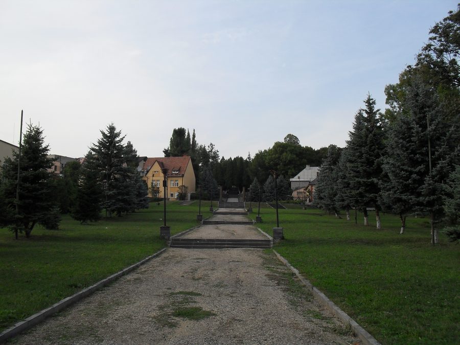 Panorama of Uzhhorod in Zakarpattia Oblast, Ukraine