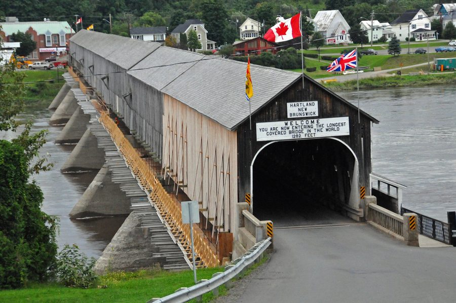 Hartland Bridge, a covered bridge in New Brunswick