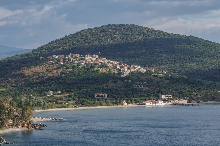 View of Skoutari in Mani from the south