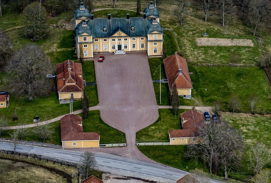 Gripenberg Castle, a historic wooden castle near Säby