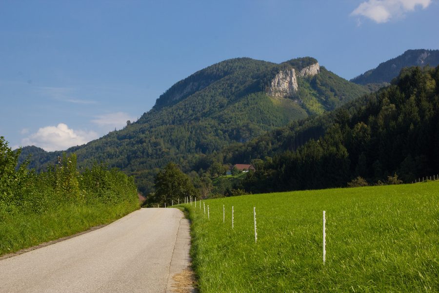 West side of Hohe Dirn with wooded slopes