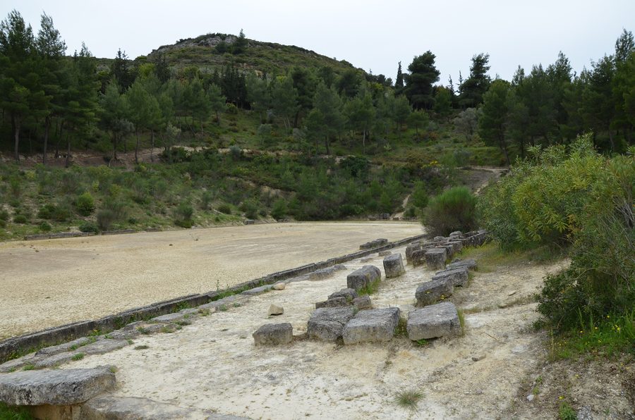 Ancient stadium of Nemea near Corinth in Greece