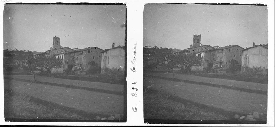 Panoramic view of Olvan in the Catalan comarca of BerguedÃ