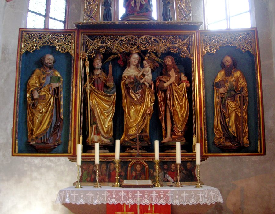 Altarpiece in St. Wolfgang Church in Puschendorf