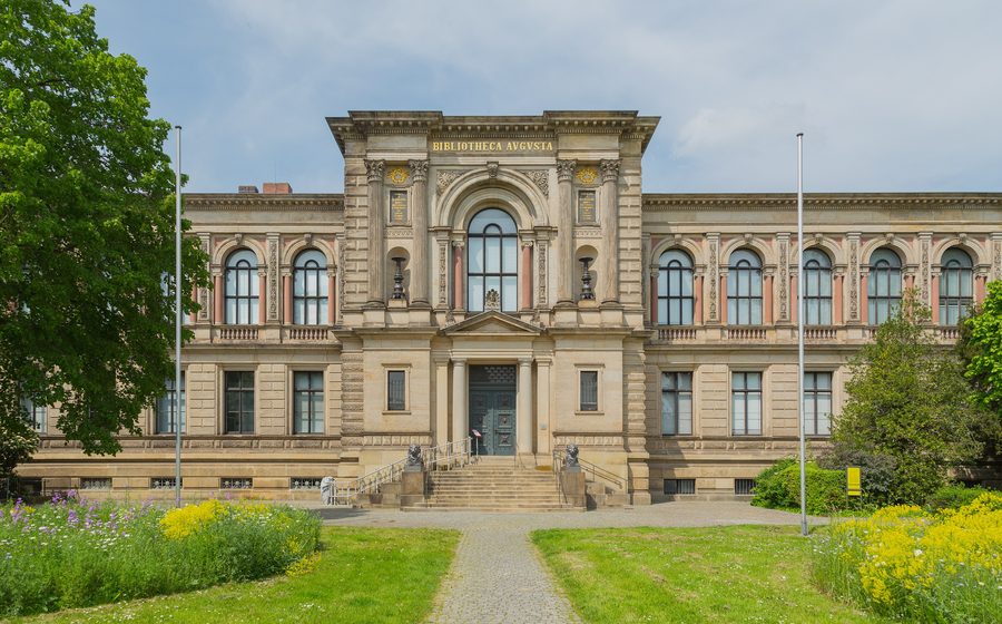 Bibliotheca Augusta of the Herzog August Library at Lessingplatz in Wolfenbüttel