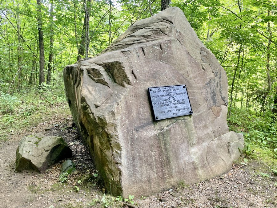 Indian Rock on the Wilderness Road Trail in Cumberland Gap National Park