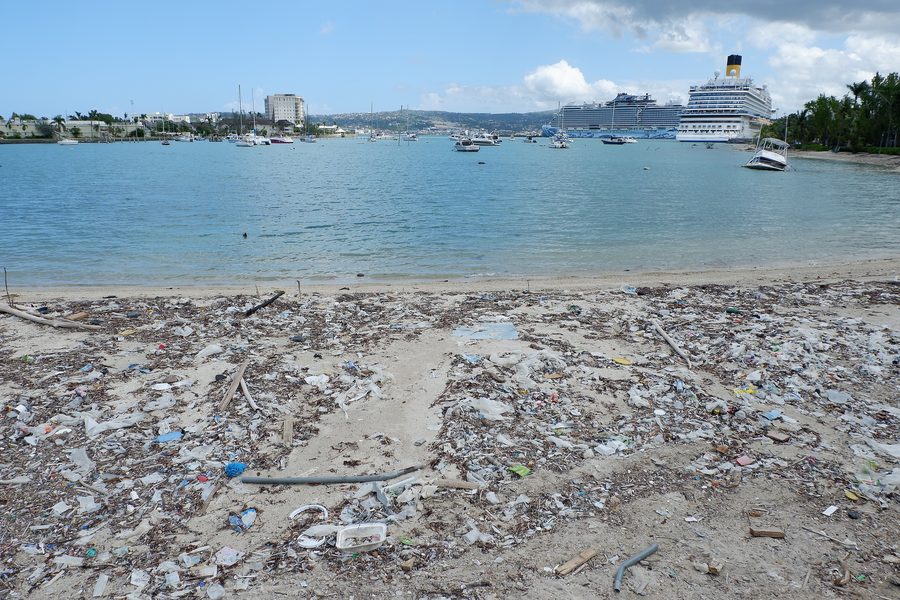 Beach near the harbor in Montego Bay