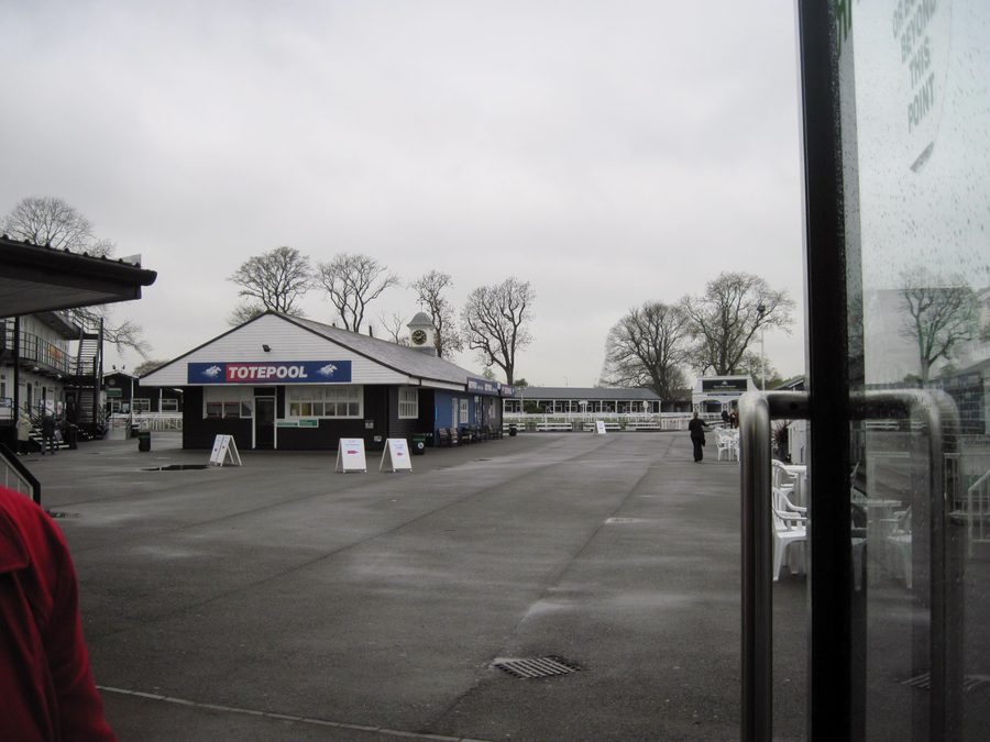 Blick über die Uttoxeter Racecourse in Staffordshire