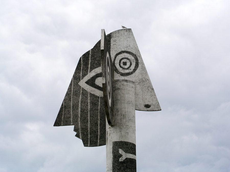 Picasso statue on Strandudden in Kristinehamn, Sweden