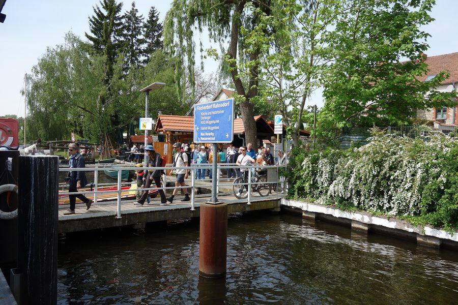 Landing stage on Müggelsee in Berlin-Rahnsdorf