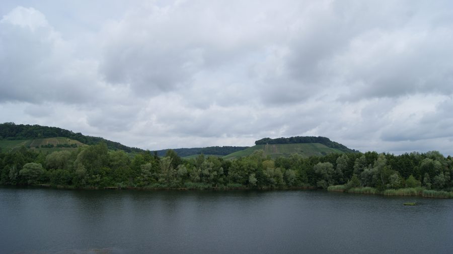 View of the Moselle landscape near Remerschen in Luxembourg