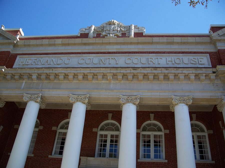 Hernando County Courthouse in Brooksville, Florida